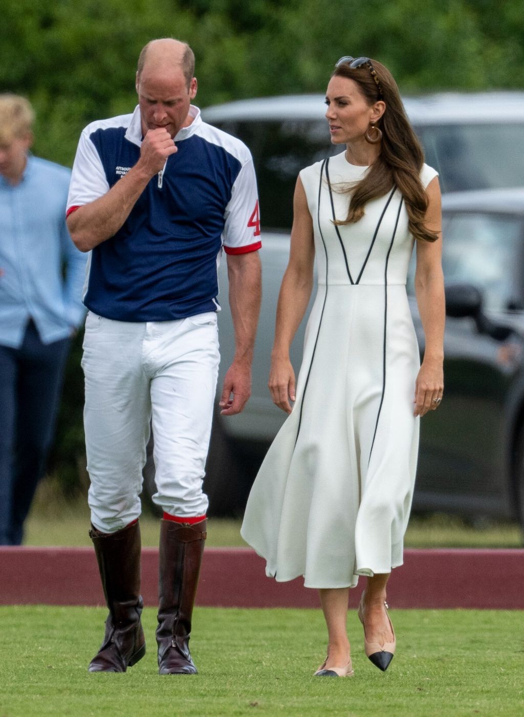 Catherine Middleton u sandalama Camilla Elphick na polo utakmici 2022.