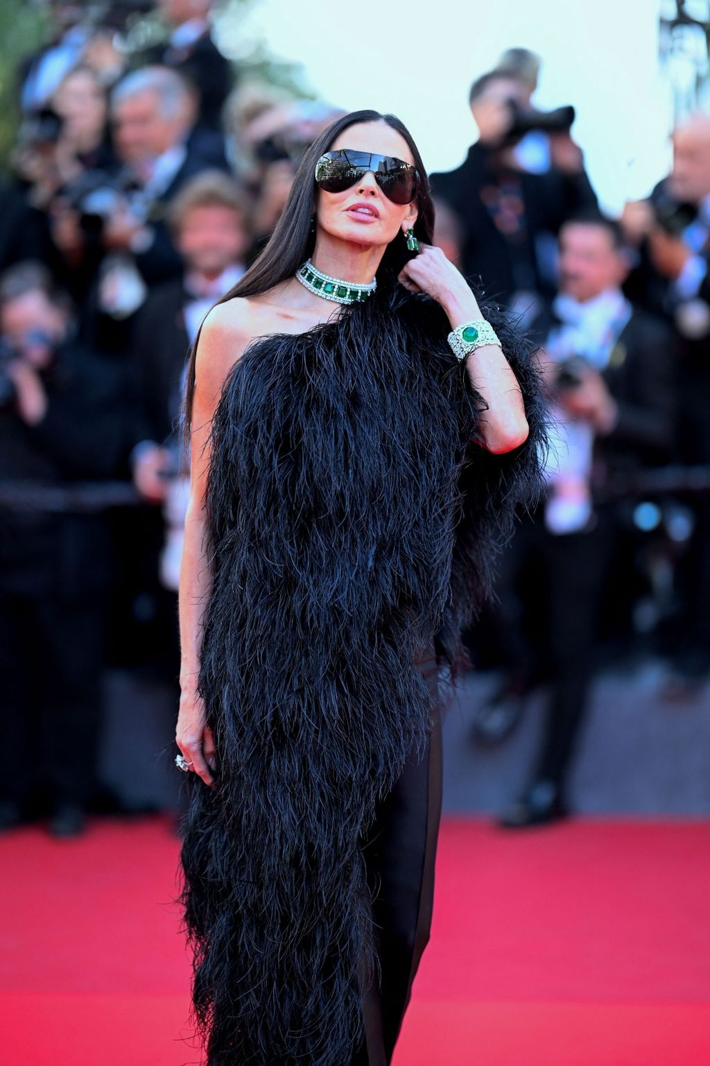Demi Moore u Gucci kreaciji na Cannesu 2026.