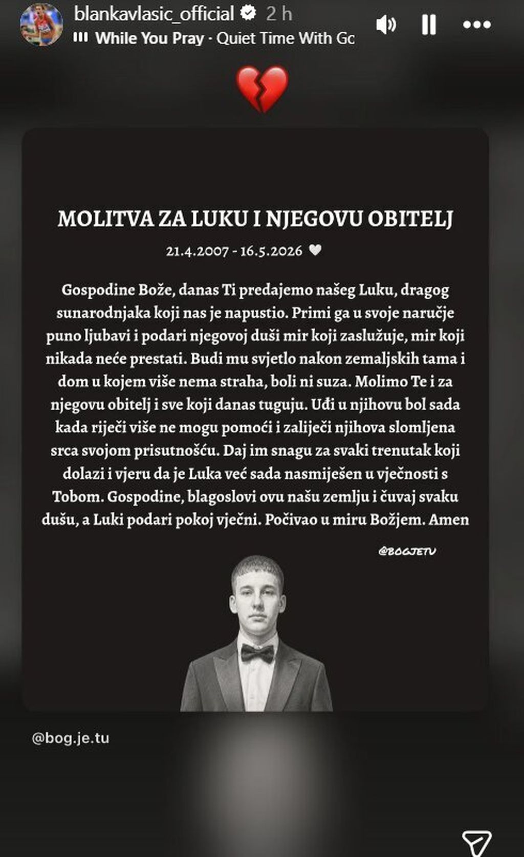 Molitva Blanke Vlašić