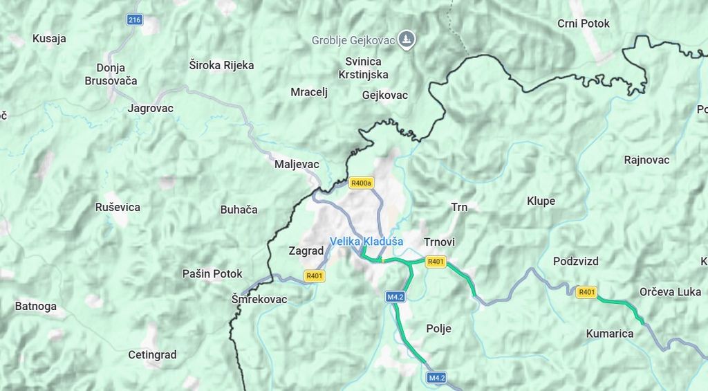 Granični prijelaz Pašin Potok – Zagrad na granici s Bosnom i Hercegovinom