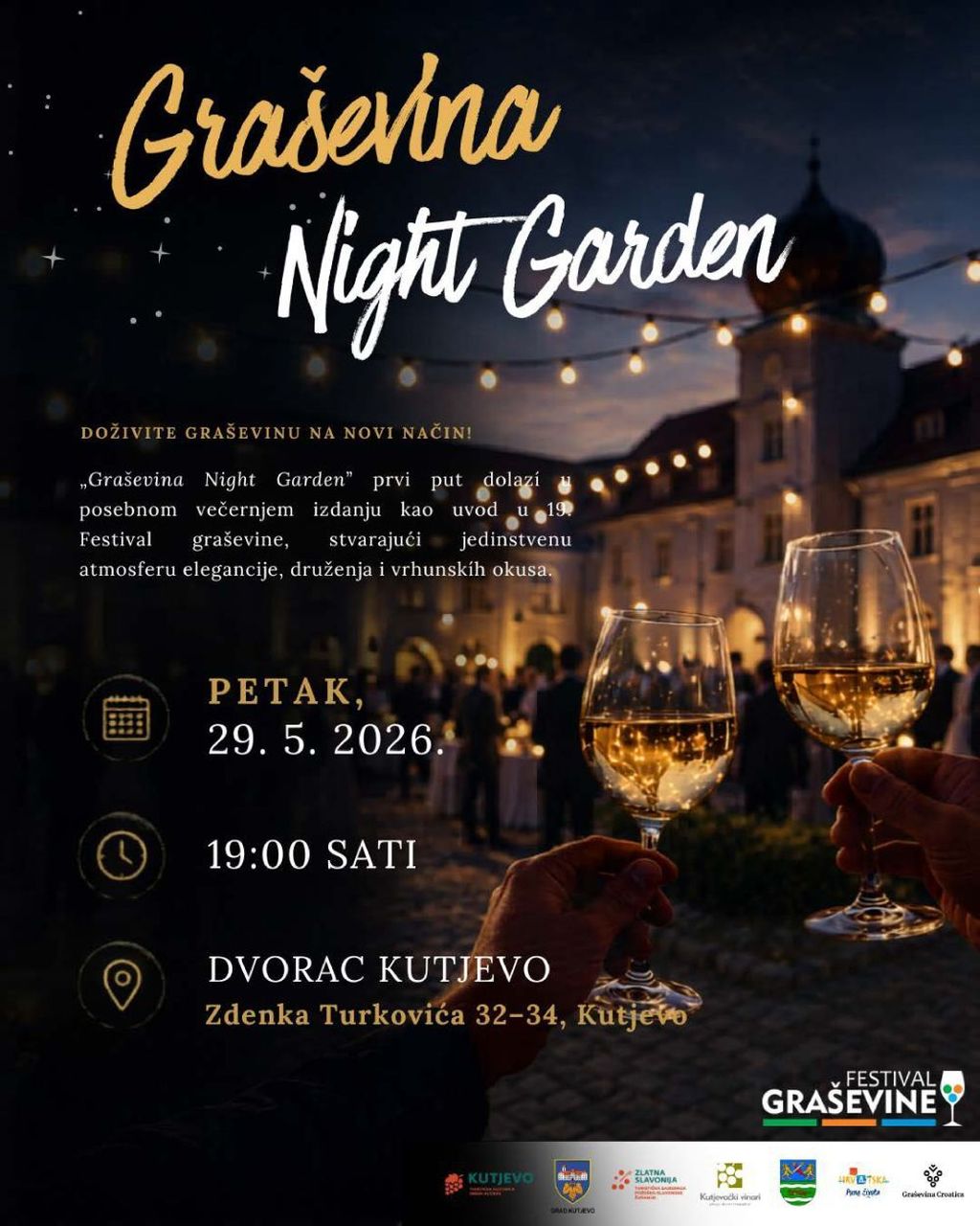 Graševina Night Garden, pozivnica i program
