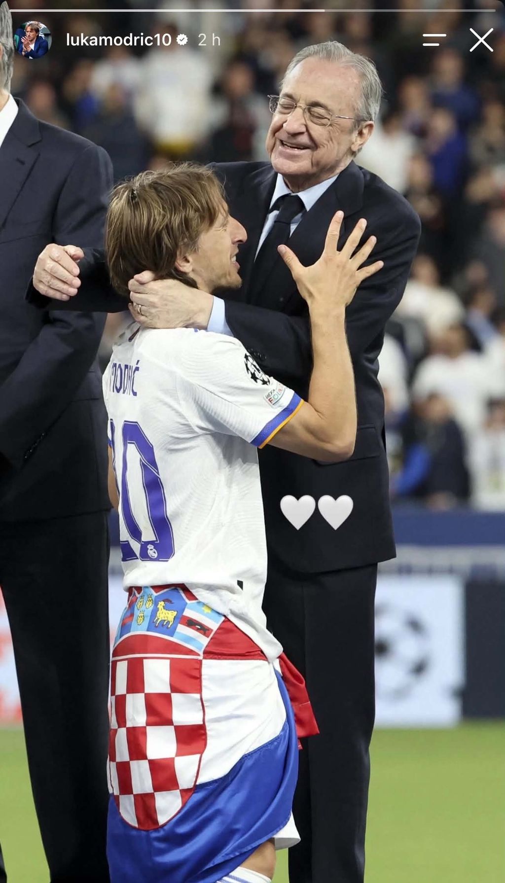 Luka Modrić i Florentino Perez