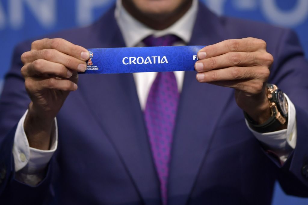 Hrvatska na ždrijebu za SP (Foto: AFP)