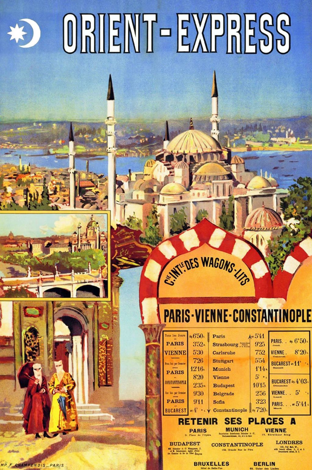 Plakat za vlak Orient Express