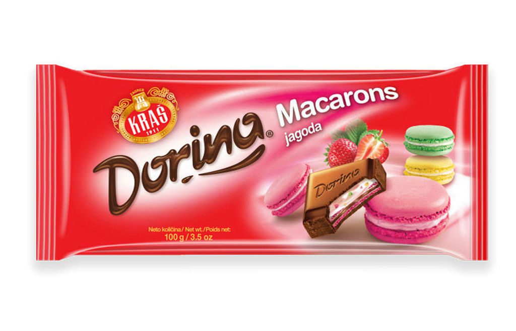 Nove čokolade Dorina Macarons s okusom vanilije, jagode i pistacije - 4