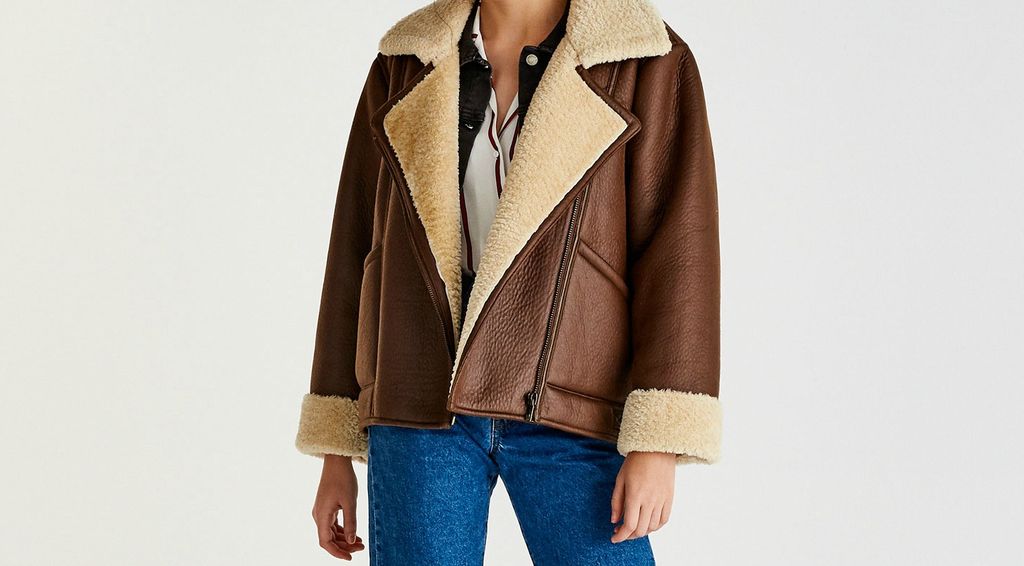 Faux-shearling jakna