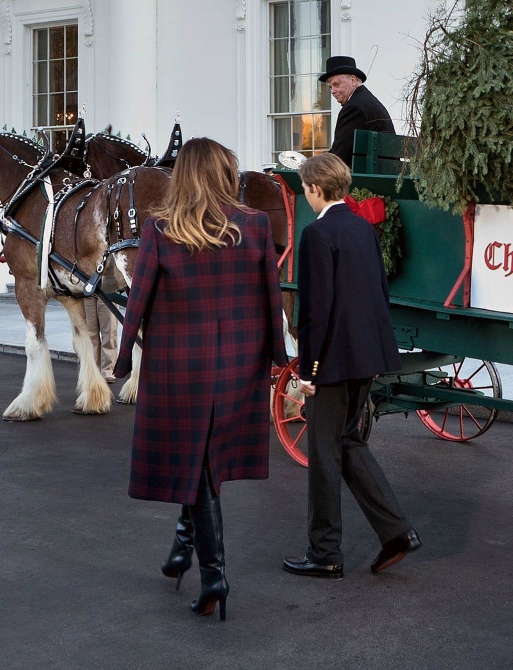 Melania Trump u Bijeloj kući na primopredaji drvca - 3