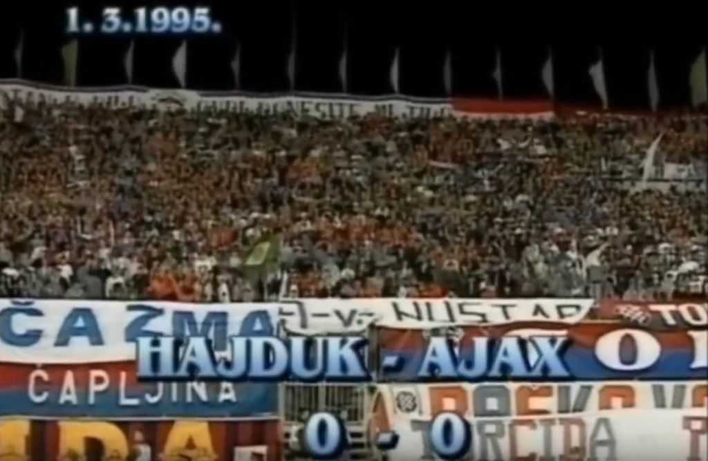 Hajduk - Ajax, četvrtfinale Lige prvaka 1995. (Screenshot: YouTube)