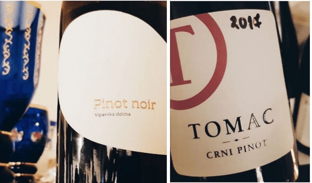 Pasji rep Pinot Noir 2016. i Tomac crni pinot 2017.