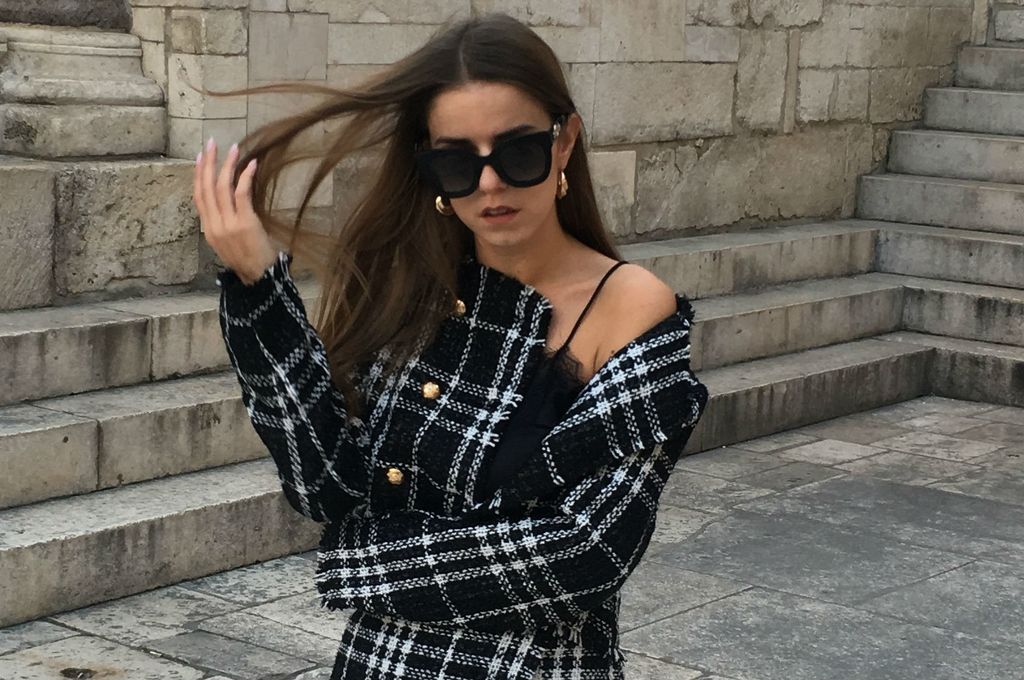 Modna blogerica Anita Martinović u kompletiću od tvida - 4