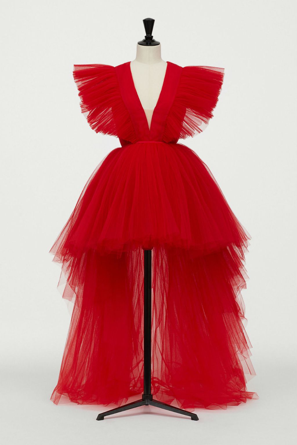 Giambattista Valli x H&M crvena haljina od tila - 4