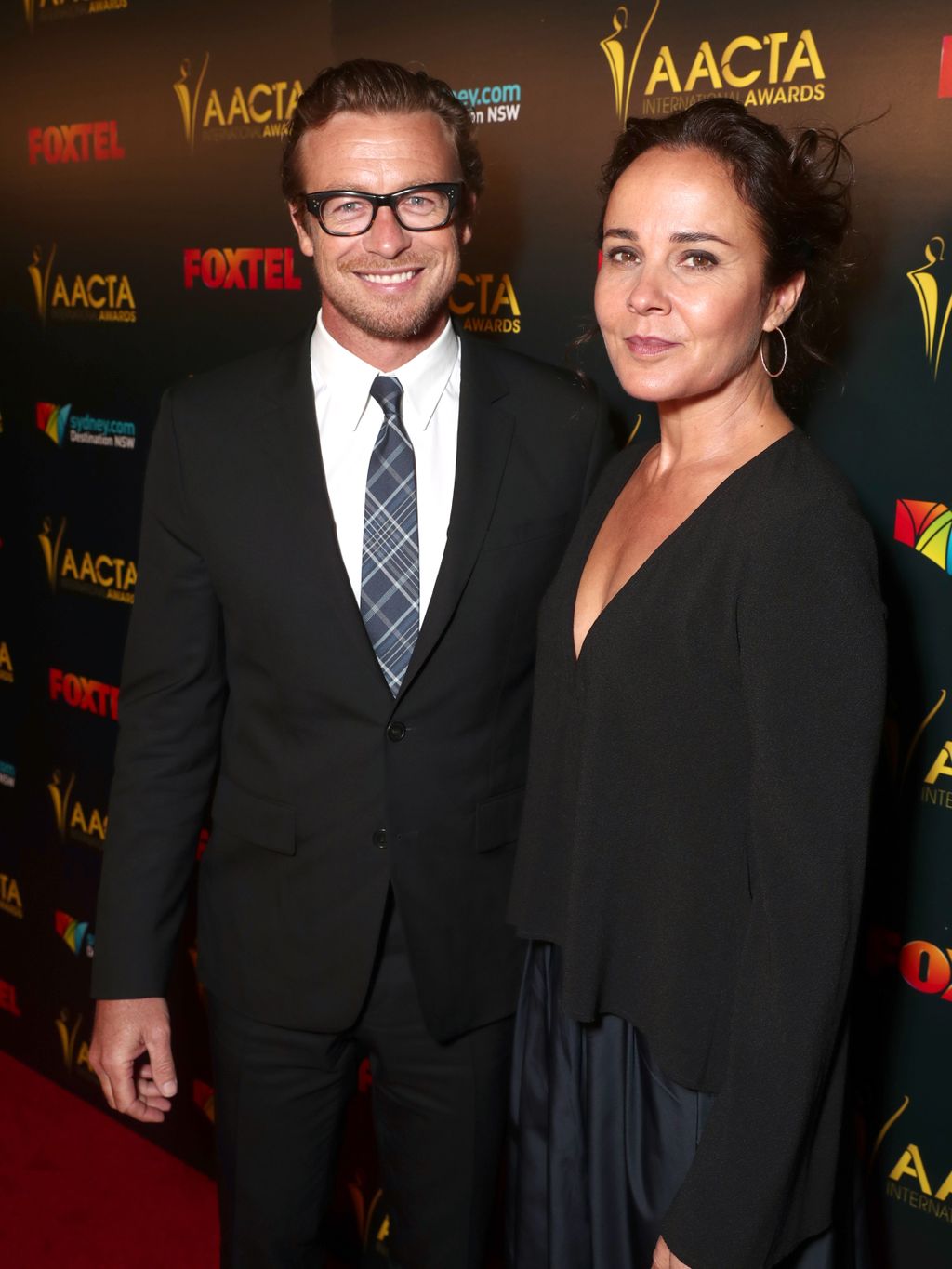 Simon Baker i Rebecca Rigg (Foto: AFP)