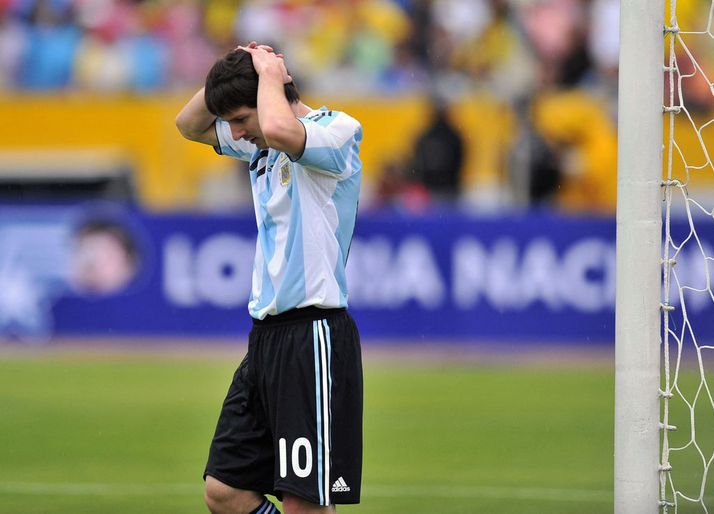 Leo Messi nakon argentinskog poraza na Atahualpi 2009. godine