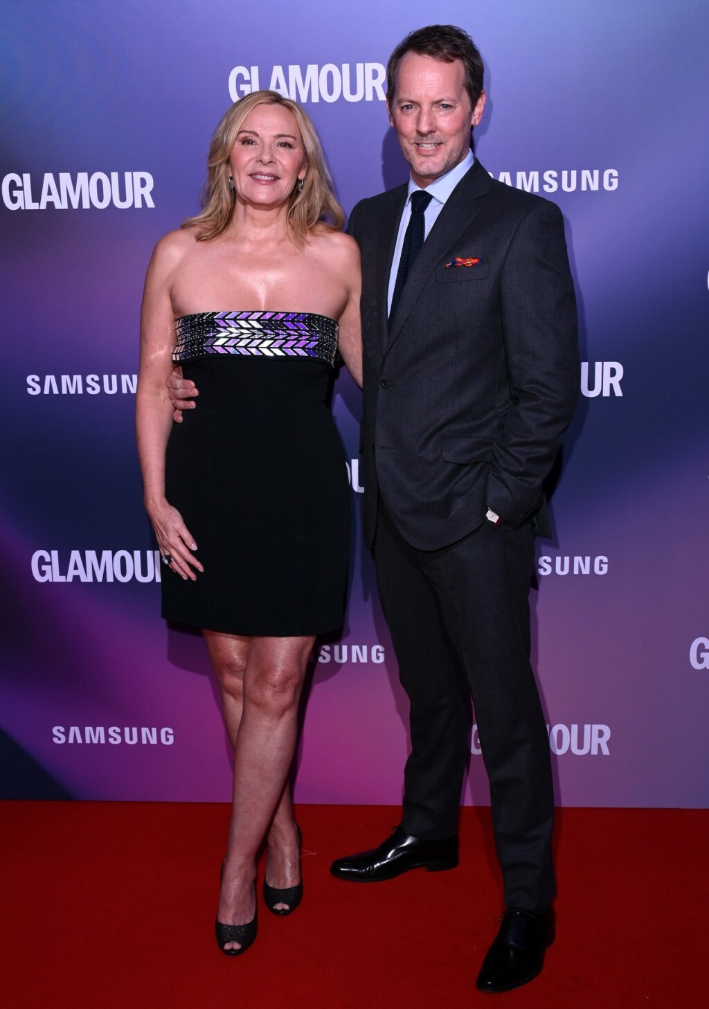 Kim Cattrall s partnerom Russellom Thomasom na dodjeli nagrada magazina Glamour