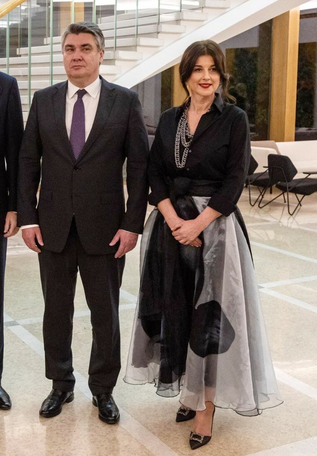 Zoran Milanović i Sanja Musić Milanović u studenom 2022. na večeri za španjolski kraljevski par