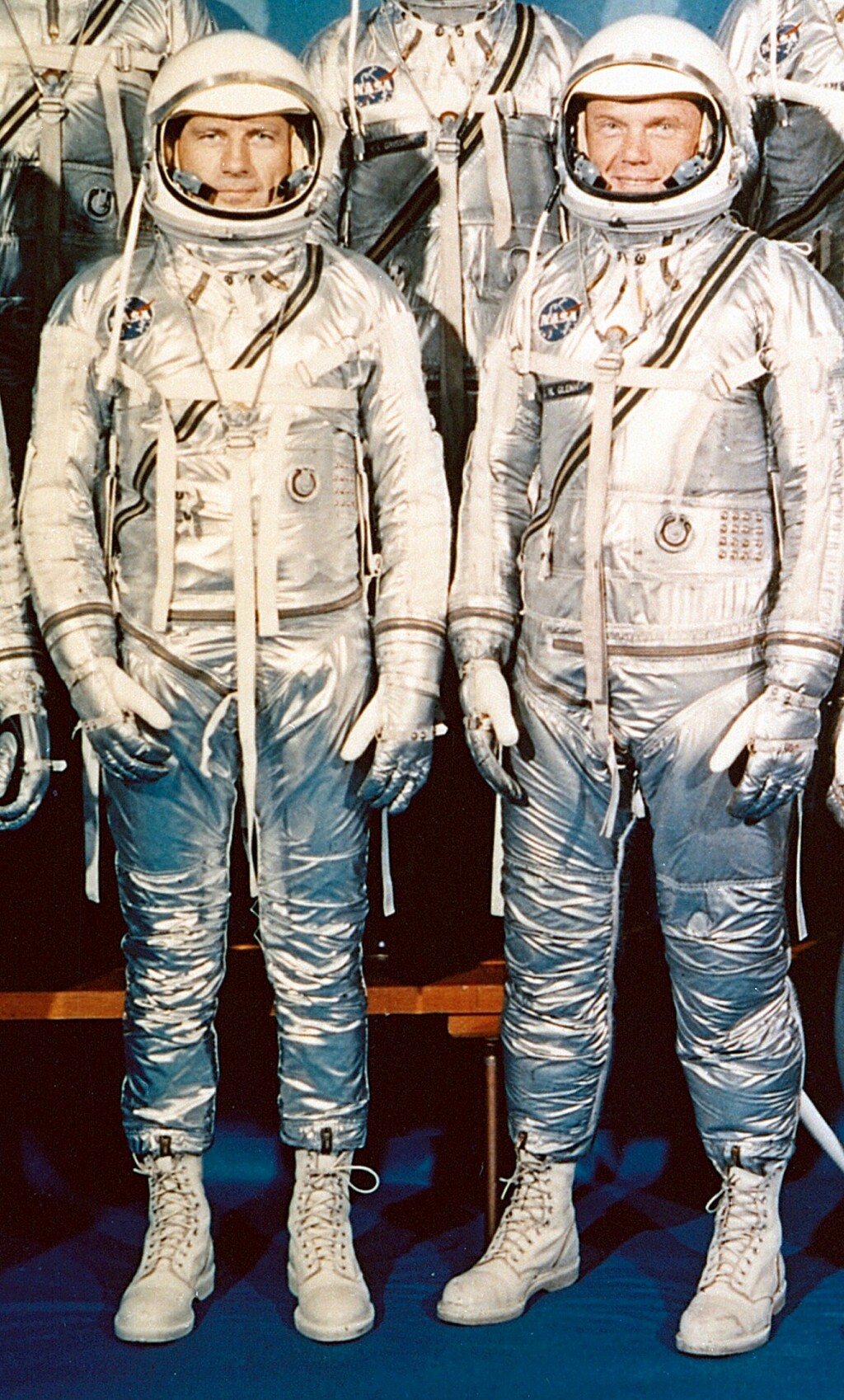Astronauti iz svemirskog programa Mercury 1960. godine u čizmicama na vezanje