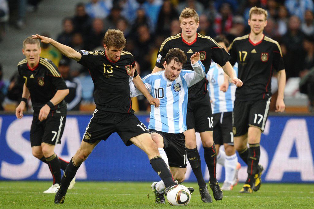 Lionel Messi 2010. u četvrtfinalu protiv Njemačke