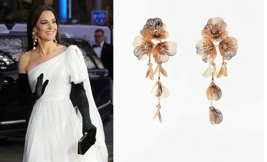 Catherine Middleton na BAFTA-i ove godine s naušnicama iz Zare po 16 eura