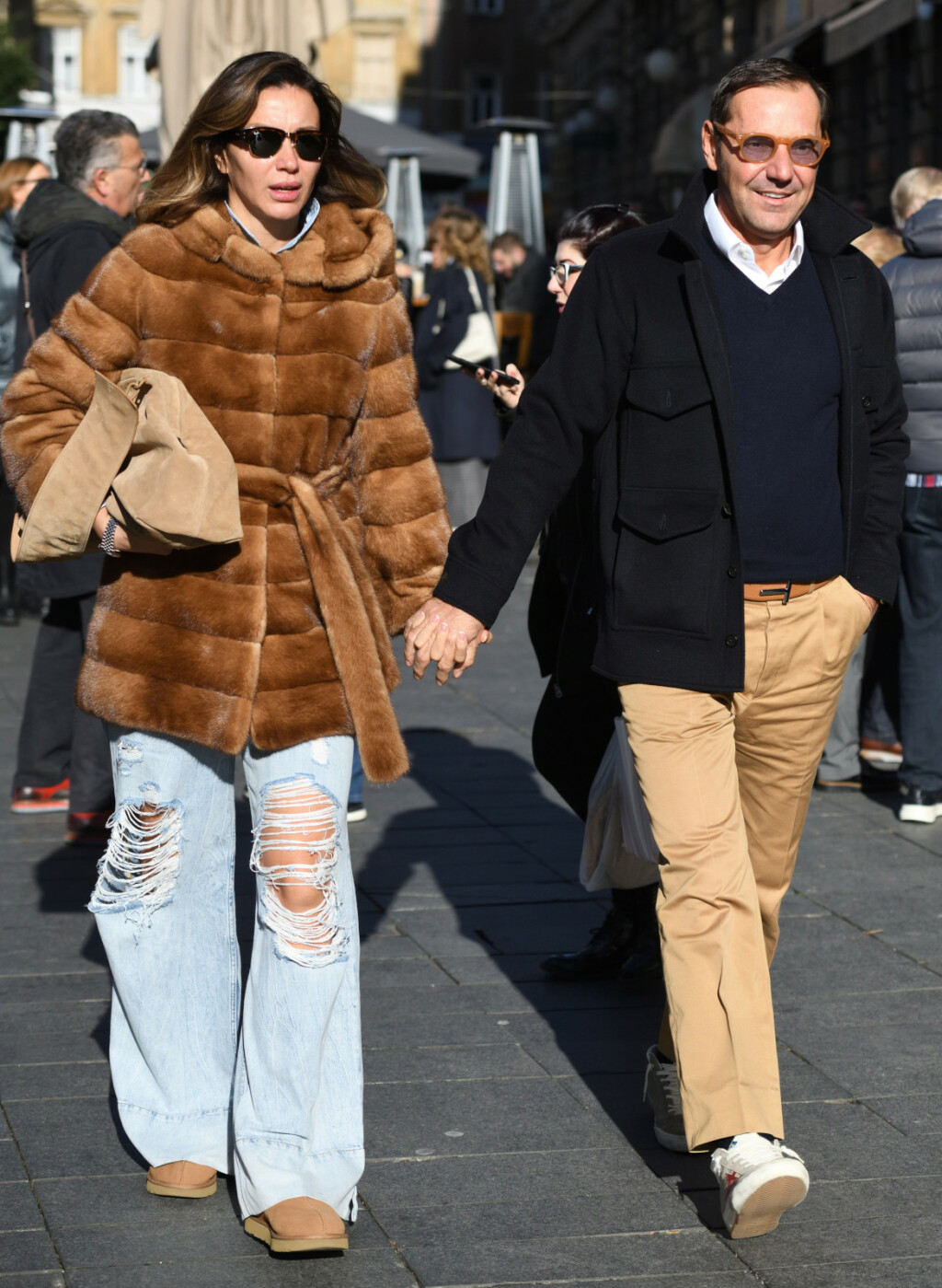 Ana Gruica Uglešić sa suprugom Boranom Uglešićem na zagrebačkoj špici