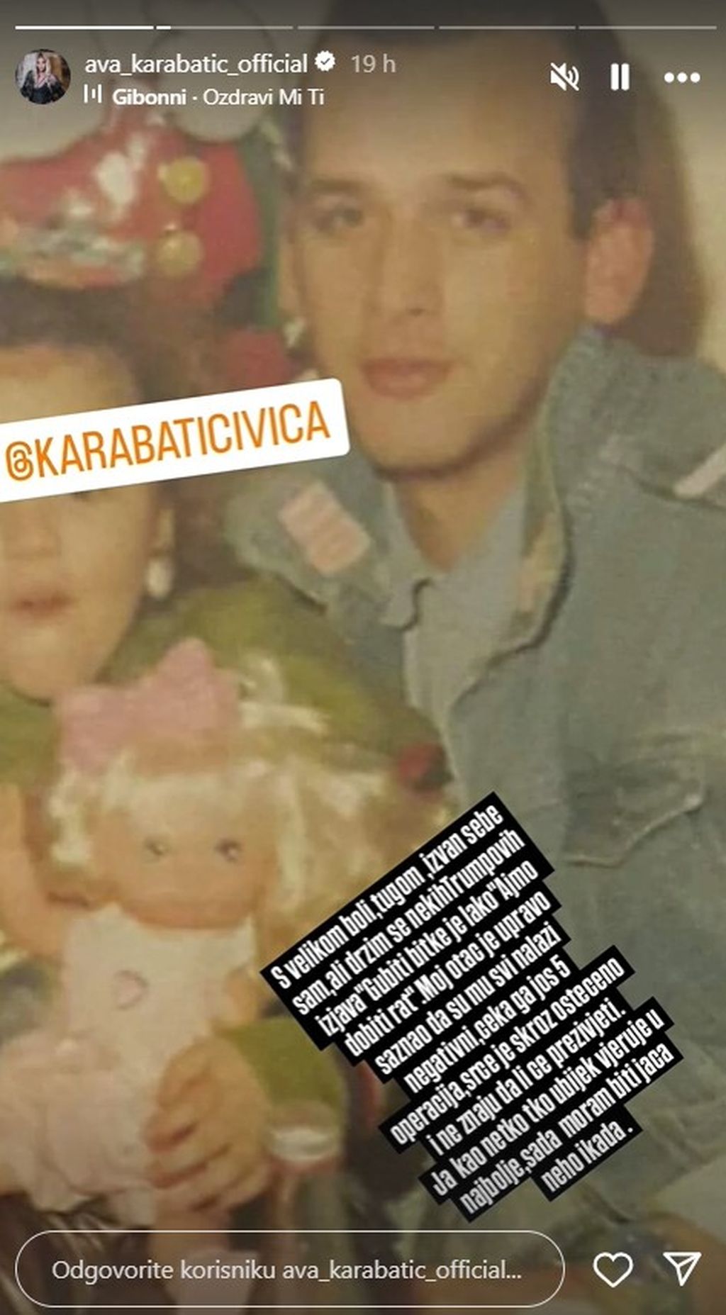 Ava Karabatić i otac