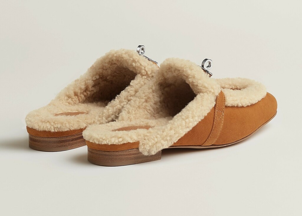 Natikače s krznom modne kuće Hermes