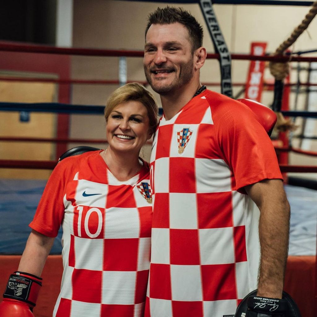 Stipe Miočić i Kolinda Grabar-Kitarović