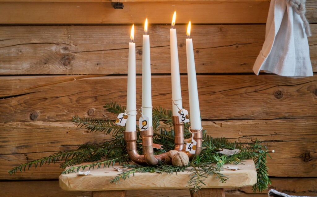 Adventski vijenci s konusnim svijećama - 11