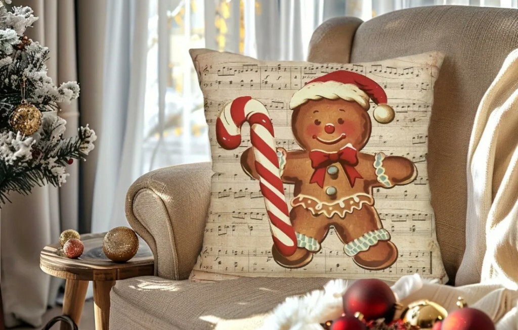 Ukrasni jastuk s čovječuljkom u obliku medenjaka (AliExpress, 3,04 eura)