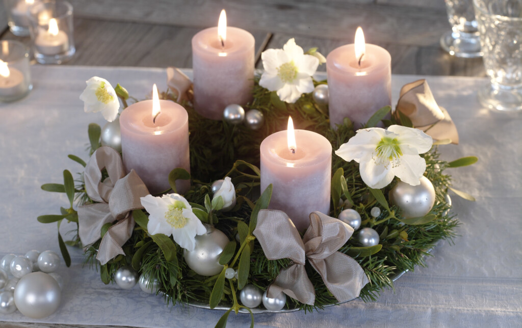 Adventski vijenac s mašnama - 13