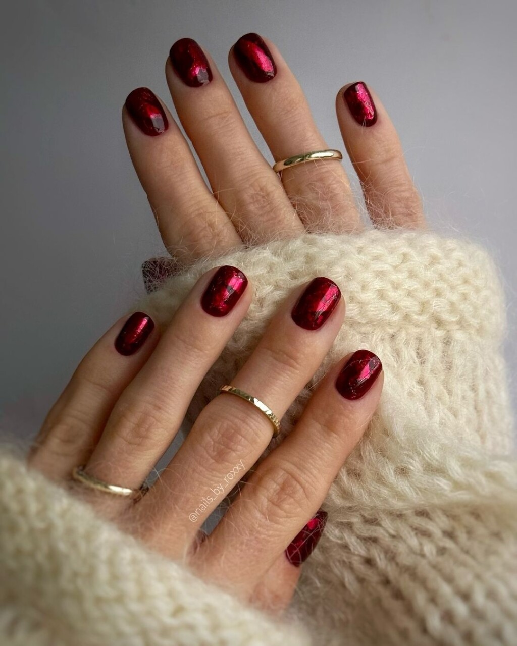 Crveni stakleni nokti