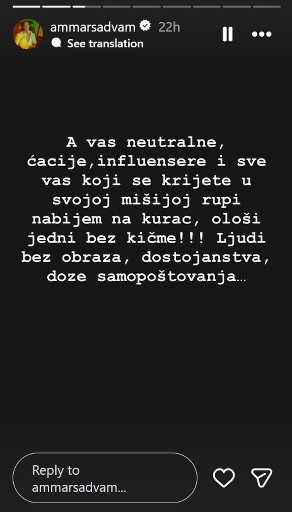 Ammar Mešić na Instagramu - 1