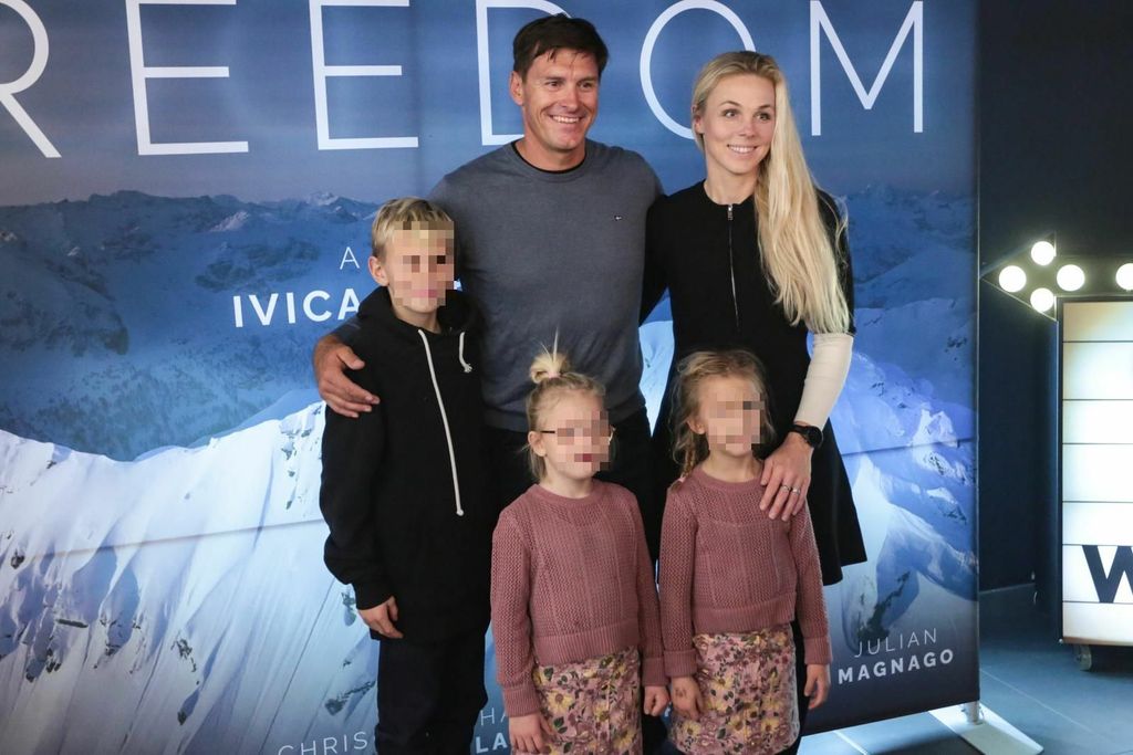 Ivica Kostelić sa suprugom Elin i djecom - 1