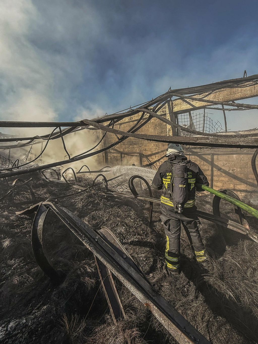 Zgarište nakon požara u Svetoj Nedelji