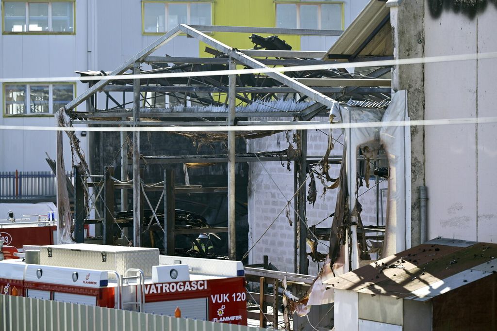 Zgarište nakon požara u Svetoj Nedelji