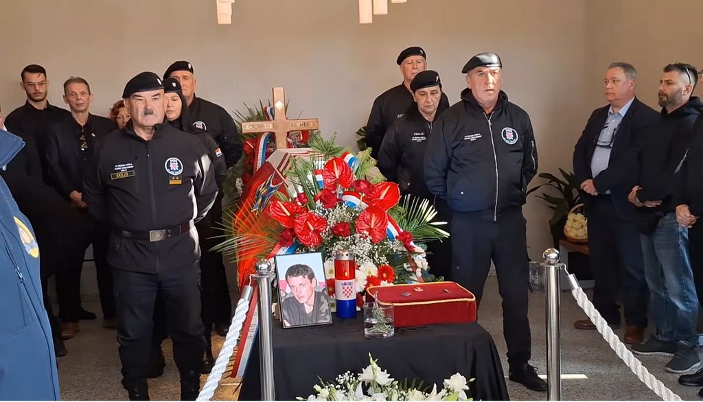 Marko Skejo kod lijesa Jean-Michela Nicoliera