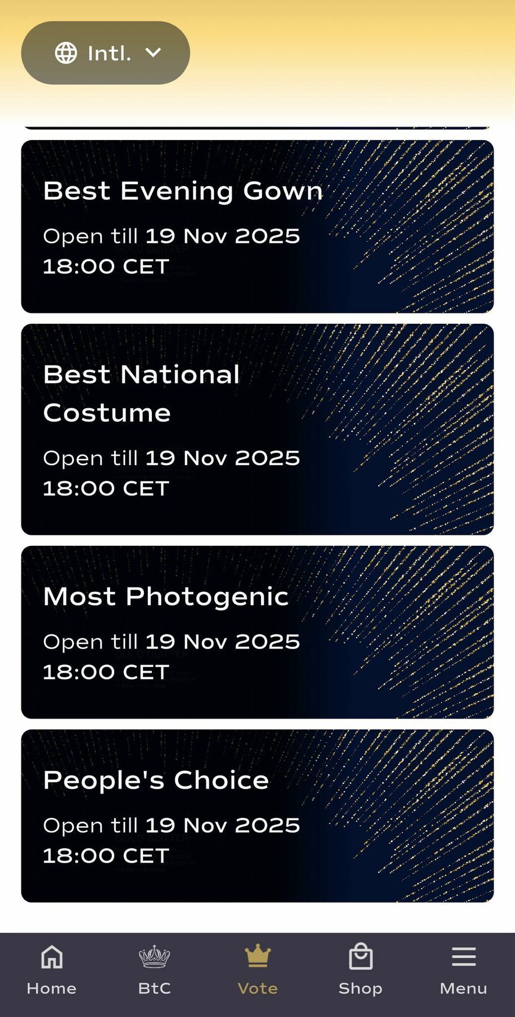 Aplikacija Miss Universe