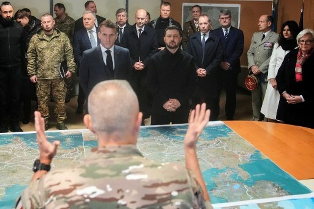 Emmanuel Macron i Volodomir Zelenski - 5