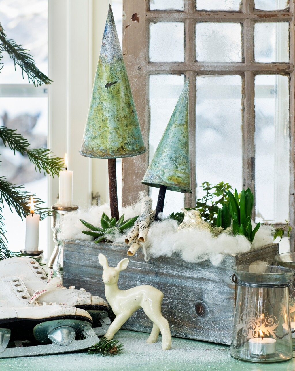 Zelena paleta i vuneni dodaci prizivaju alpsku estetiku