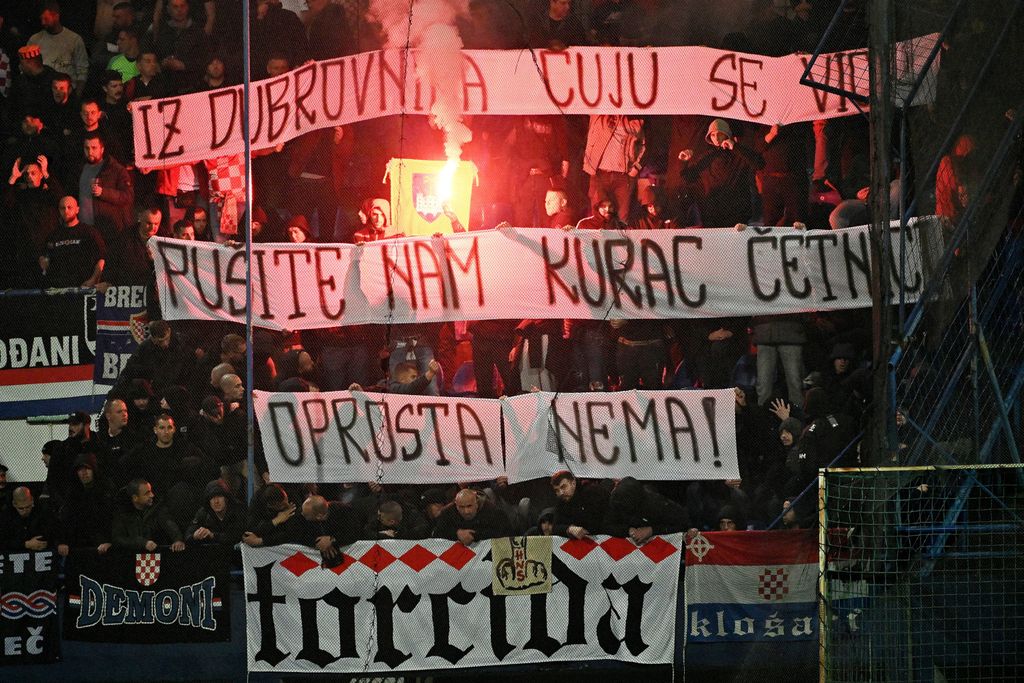 Hrvatski navijači u Podgorici