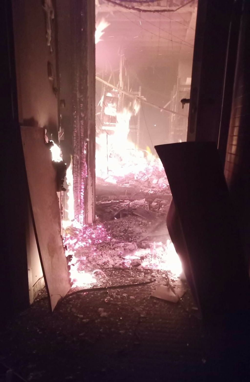 Požar unutar zgrade Vjesnika