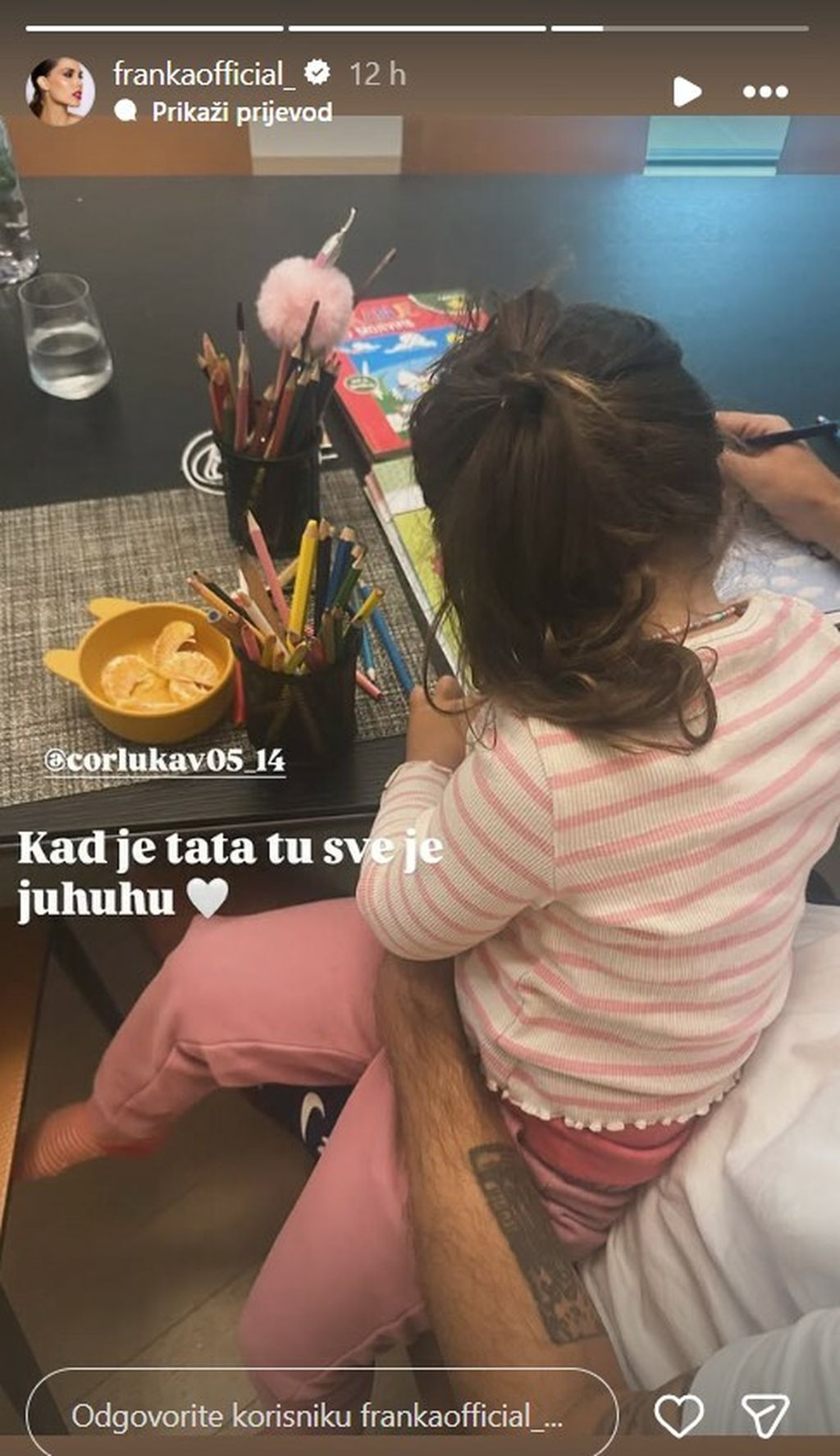 Vedran Ćorluka i kćerkica