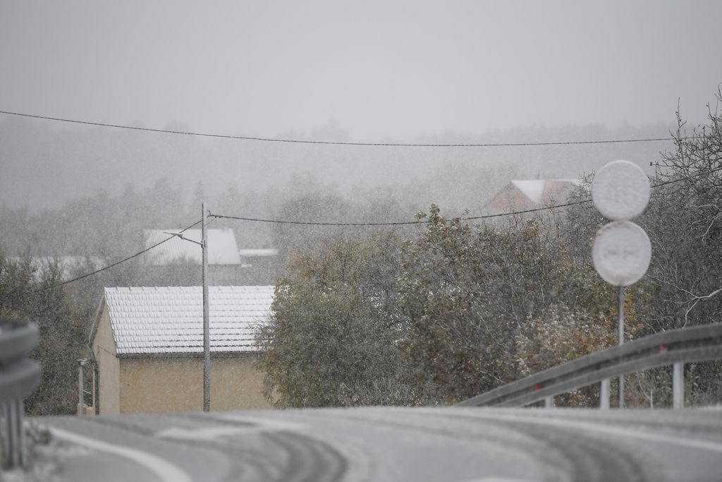Snijeg u unutrašnjosti Dalmacije