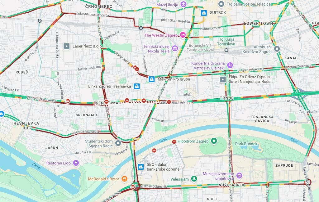 Radovi na privremenom prometnom rješenju kraj zgrade Vijesnika - 4