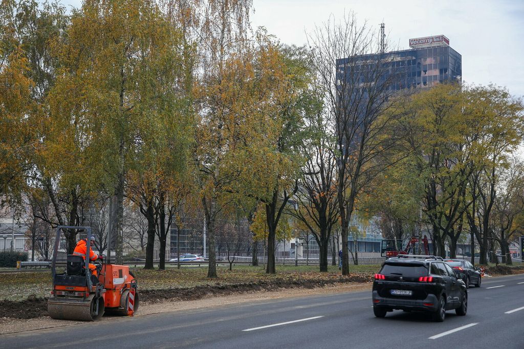 Radovi na privremenom prometnom rješenju kraj zgrade Vijesnika - 4