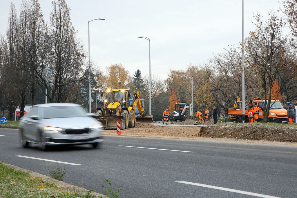 Radovi na privremenom prometnom rješenju kraj zgrade Vijesnika - 4