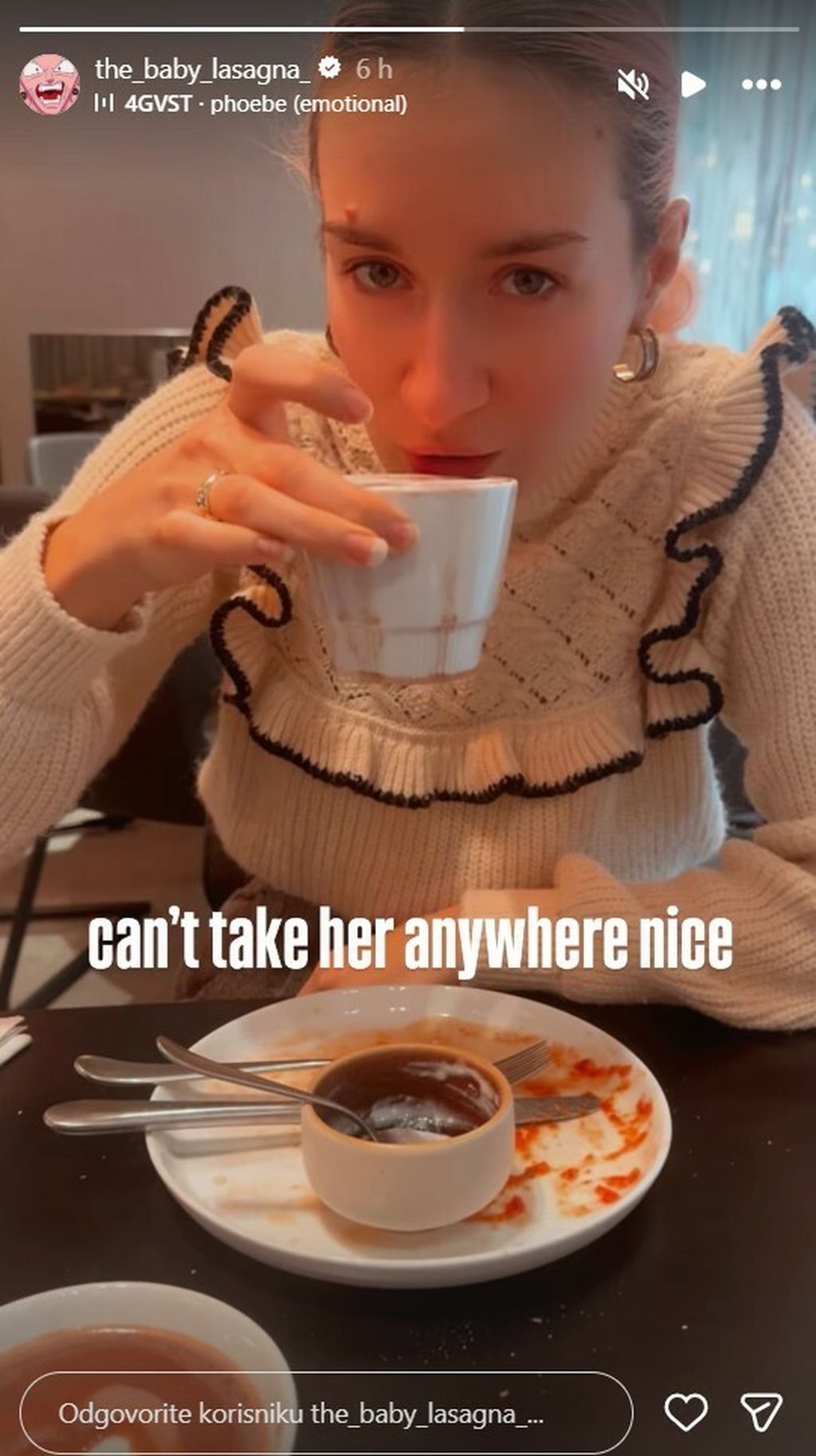 Baby Lasagna na Instagramu