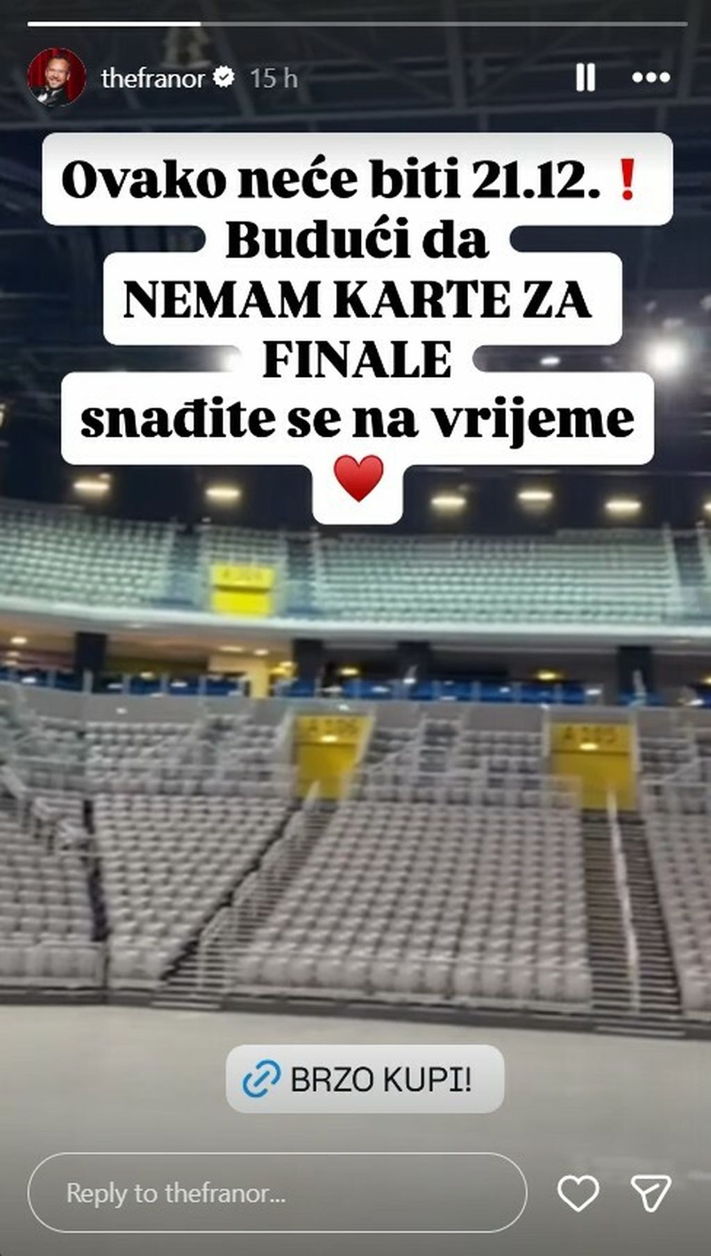 Frano Ridjan na Instagramu