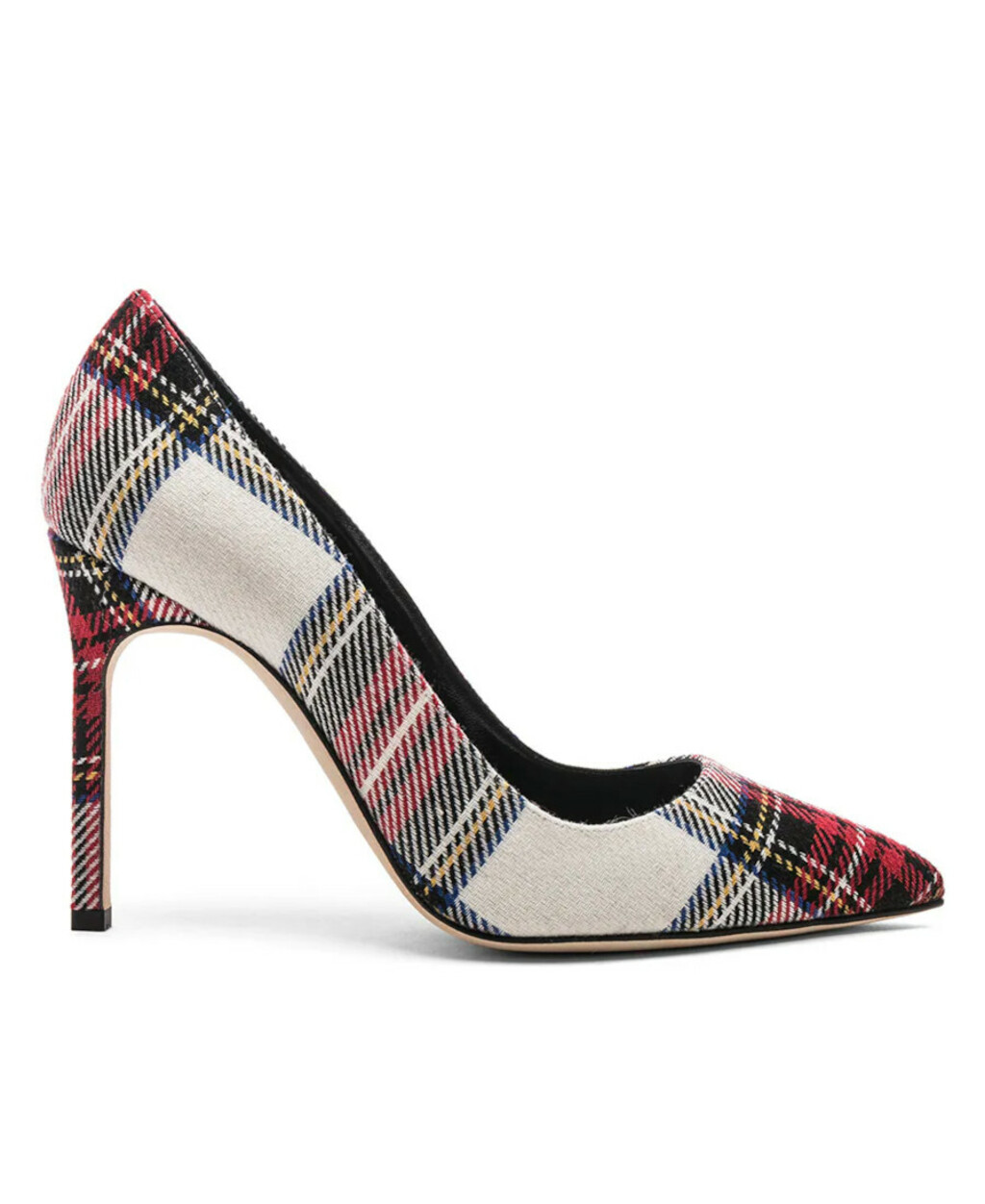 Štikle kariranog uzorka s potpisom Manola Blahnika