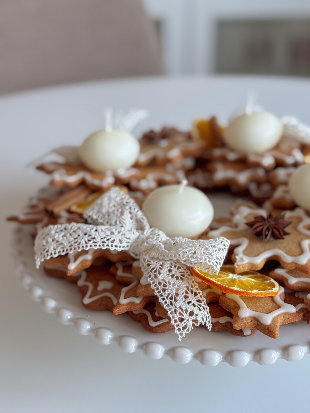 Adventski vijenac od medenjaka