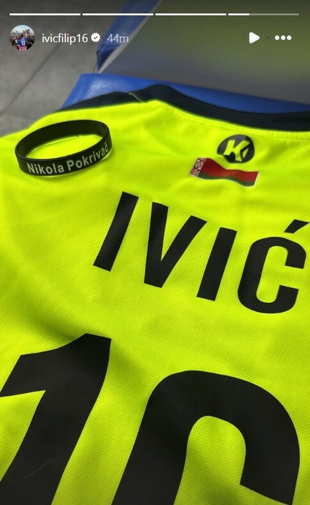 Objava Filipa Ivića na Instagramu